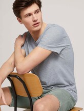 gestreiftes T-Shirt - Männer - olive white yd melange stripe gestreiftes T-Shirt - Männer - olive white yd melange stripe - 5 - TOM TAILOR Denim