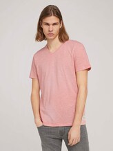gestreiftes T-Shirt - Männer - orange white yd melange stripe gestreiftes T-Shirt - Männer - orange white yd melange stripe - 1 - TOM TAILOR Denim