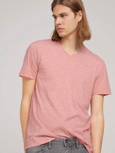 gestreiftes T-Shirt - Männer - orange white yd melange stripe gestreiftes T-Shirt - Männer - orange white yd melange stripe - 5 - TOM TAILOR Denim