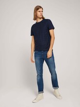 strukturiertes T-Shirt - Männer - Sky Captain Blue strukturiertes T-Shirt - Männer - Sky Captain Blue - 3 - TOM TAILOR Denim