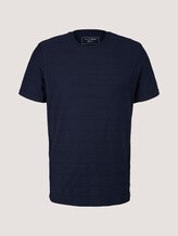 strukturiertes T-Shirt - Männer - Sky Captain Blue strukturiertes T-Shirt - Männer - Sky Captain Blue - 7 - TOM TAILOR Denim