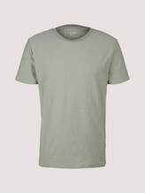 strukturiertes T-Shirt - Männer - Greyish Shadow Olive strukturiertes T-Shirt - Männer - Greyish Shadow Olive - 7 - TOM TAILOR Denim