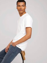 strukturiertes T-Shirt - Männer - White strukturiertes T-Shirt - Männer - White - 5 - TOM TAILOR Denim