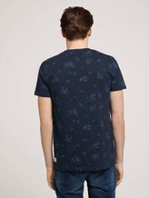 gemustertes T-Shirt mit Bio-Baumwolle - Männer - navy tonal shred flower print gemustertes T-Shirt mit Bio-Baumwolle - Männer - navy tonal shred flower print - 2 - TOM TAILOR Denim
