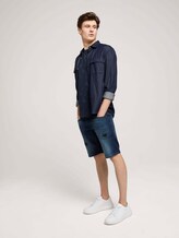 gemustertes T-Shirt mit Bio-Baumwolle - Männer - navy tonal shred flower print gemustertes T-Shirt mit Bio-Baumwolle - Männer - navy tonal shred flower print - 3 - TOM TAILOR Denim