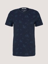 gemustertes T-Shirt mit Bio-Baumwolle - Männer - navy tonal shred flower print gemustertes T-Shirt mit Bio-Baumwolle - Männer - navy tonal shred flower print - 7 - TOM TAILOR Denim