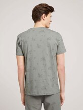 gemustertes T-Shirt mit Bio-Baumwolle - Männer - olive shredded flower print gemustertes T-Shirt mit Bio-Baumwolle - Männer - olive shredded flower print - 2 - TOM TAILOR Denim