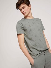 gemustertes T-Shirt mit Bio-Baumwolle - Männer - olive shredded flower print gemustertes T-Shirt mit Bio-Baumwolle - Männer - olive shredded flower print - 5 - TOM TAILOR Denim