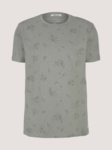 gemustertes T-Shirt mit Bio-Baumwolle - Männer - olive shredded flower print gemustertes T-Shirt mit Bio-Baumwolle - Männer - olive shredded flower print - 7 - TOM TAILOR Denim