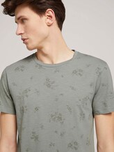 gemustertes T-Shirt mit Bio-Baumwolle - Männer - olive shredded flower print gemustertes T-Shirt mit Bio-Baumwolle - Männer - olive shredded flower print - 9 - TOM TAILOR Denim