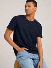 gemustertes T-Shirt - Männer - navy dot triangle print gemustertes T-Shirt - Männer - navy dot triangle print - 5 - TOM TAILOR Denim