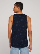 gemustertes Tanktop mit Bio-Baumwolle - Männer - navy tonal shred flower print gemustertes Tanktop mit Bio-Baumwolle - Männer - navy tonal shred flower print - 2 - TOM TAILOR Denim