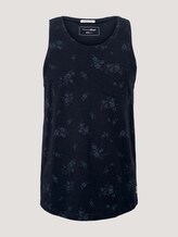 gemustertes Tanktop mit Bio-Baumwolle - Männer - navy tonal shred flower print gemustertes Tanktop mit Bio-Baumwolle - Männer - navy tonal shred flower print - 7 - TOM TAILOR Denim