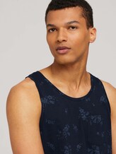 gemustertes Tanktop mit Bio-Baumwolle - Männer - navy tonal shred flower print gemustertes Tanktop mit Bio-Baumwolle - Männer - navy tonal shred flower print - 9 - TOM TAILOR Denim