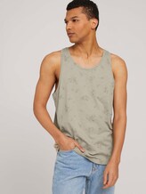 gemustertes Tanktop mit Bio-Baumwolle - Männer - olive shredded flower print gemustertes Tanktop mit Bio-Baumwolle - Männer - olive shredded flower print - 5 - TOM TAILOR Denim
