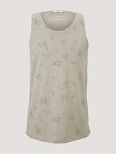 gemustertes Tanktop mit Bio-Baumwolle - Männer - olive shredded flower print gemustertes Tanktop mit Bio-Baumwolle - Männer - olive shredded flower print - 7 - TOM TAILOR Denim