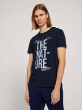 t-shirt with a print - Men - Sky Captain Blue t-shirt with a print - Men - Sky Captain Blue - 1 - TOM TAILOR Denim