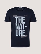 t-shirt with a print - Men - Sky Captain Blue t-shirt with a print - Men - Sky Captain Blue - 7 - TOM TAILOR Denim
