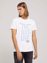 T-Shirt mit Bio-Baumwolle - Männer - White T-Shirt mit Bio-Baumwolle - Männer - White - 1 - TOM TAILOR Denim