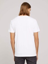 T-Shirt mit Bio-Baumwolle - Männer - White T-Shirt mit Bio-Baumwolle - Männer - White - 2 - TOM TAILOR Denim