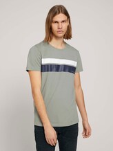 T-Shirt mit Bio-Baumwolle - Männer - Greyish Shadow Olive T-Shirt mit Bio-Baumwolle - Männer - Greyish Shadow Olive - 1 - TOM TAILOR Denim