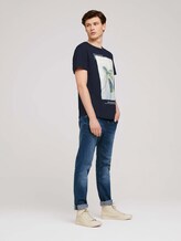 Print T-Shirt mit Bio-Baumwolle - Männer - Sky Captain Blue Print T-Shirt mit Bio-Baumwolle - Männer - Sky Captain Blue - 3 - TOM TAILOR Denim