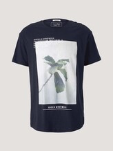 Print T-Shirt mit Bio-Baumwolle - Männer - Sky Captain Blue Print T-Shirt mit Bio-Baumwolle - Männer - Sky Captain Blue - 7 - TOM TAILOR Denim