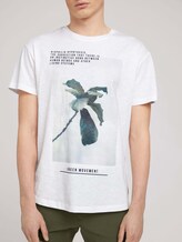 organic cotton T-shirt with a print - Men - White organic cotton T-shirt with a print - Men - White - 9 - TOM TAILOR Denim