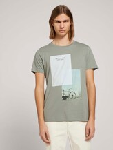 T-Shirt mit Bio-Baumwolle - Männer - Greyish Shadow Olive T-Shirt mit Bio-Baumwolle - Männer - Greyish Shadow Olive - 1 - TOM TAILOR Denim