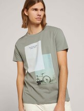 T-Shirt mit Bio-Baumwolle - Männer - Greyish Shadow Olive T-Shirt mit Bio-Baumwolle - Männer - Greyish Shadow Olive - 5 - TOM TAILOR Denim