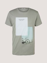 T-Shirt mit Bio-Baumwolle - Männer - Greyish Shadow Olive T-Shirt mit Bio-Baumwolle - Männer - Greyish Shadow Olive - 7 - TOM TAILOR Denim