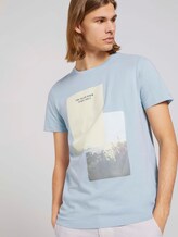 T-Shirt mit Bio-Baumwolle - Männer - Foggy Blue T-Shirt mit Bio-Baumwolle - Männer - Foggy Blue - 5 - TOM TAILOR Denim