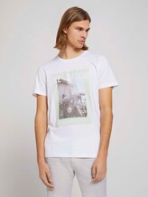 T-Shirt mit Bio-Baumwolle - Männer - White T-Shirt mit Bio-Baumwolle - Männer - White - 1 - TOM TAILOR Denim