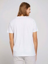 T-Shirt mit Bio-Baumwolle - Männer - White T-Shirt mit Bio-Baumwolle - Männer - White - 2 - TOM TAILOR Denim