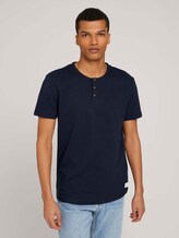 Henley T-Shirt - Männer - Sky Captain Blue Henley T-Shirt - Männer - Sky Captain Blue - 1 - TOM TAILOR Denim