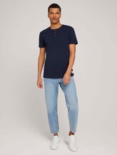 Henley T-Shirt - Männer - Sky Captain Blue Henley T-Shirt - Männer - Sky Captain Blue - 3 - TOM TAILOR Denim