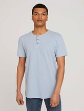 Henley T-Shirt - Männer - foggy blue melange Henley T-Shirt - Männer - foggy blue melange - 1 - TOM TAILOR Denim