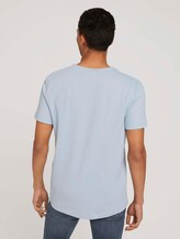 Henley T-Shirt - Männer - foggy blue melange Henley T-Shirt - Männer - foggy blue melange - 2 - TOM TAILOR Denim