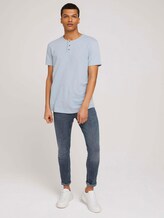 Henley T-Shirt - Männer - foggy blue melange Henley T-Shirt - Männer - foggy blue melange - 3 - TOM TAILOR Denim