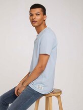Henley T-Shirt - Männer - foggy blue melange Henley T-Shirt - Männer - foggy blue melange - 5 - TOM TAILOR Denim