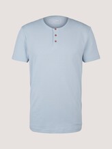 Henley T-Shirt - Männer - foggy blue melange Henley T-Shirt - Männer - foggy blue melange - 7 - TOM TAILOR Denim