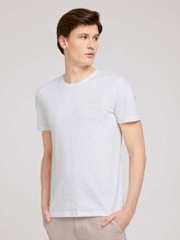 T-Shirt mit Bio-Baumwolle - Männer - White T-Shirt mit Bio-Baumwolle - Männer - White - 1 - TOM TAILOR Denim