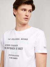 T-Shirt mit Bio-Baumwolle - Männer - White T-Shirt mit Bio-Baumwolle - Männer - White - 9 - TOM TAILOR Denim