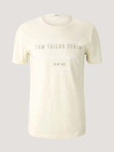 T-shirt made of organic cotton - Men - smoke white T-shirt made of organic cotton - Men - smoke white - 7 - TOM TAILOR Denim