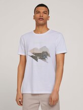 T-shirt made of organic cotton - Men - White T-shirt made of organic cotton - Men - White - 1 - TOM TAILOR Denim