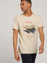 Print T-Shirt mit Bio-Baumwolle - Männer - smoke white Print T-Shirt mit Bio-Baumwolle - Männer - smoke white - 5 - TOM TAILOR Denim