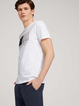 T-Shirt mit Bio-Baumwolle - Männer - White T-Shirt mit Bio-Baumwolle - Männer - White - 5 - TOM TAILOR Denim