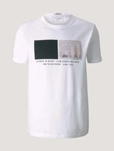 T-Shirt mit Bio-Baumwolle - Männer - White T-Shirt mit Bio-Baumwolle - Männer - White - 7 - TOM TAILOR Denim