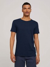 gestreiftes T-Shirt mit Bio-Baumwolle - Männer - navy blue tonal stripe gestreiftes T-Shirt mit Bio-Baumwolle - Männer - navy blue tonal stripe - 1 - TOM TAILOR Denim