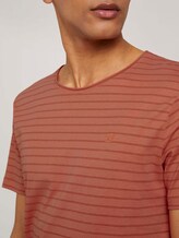 gestreiftes T-Shirt mit Bio-Baumwolle - Männer - lobster ornage tonal stripe gestreiftes T-Shirt mit Bio-Baumwolle - Männer - lobster ornage tonal stripe - 9 - TOM TAILOR Denim